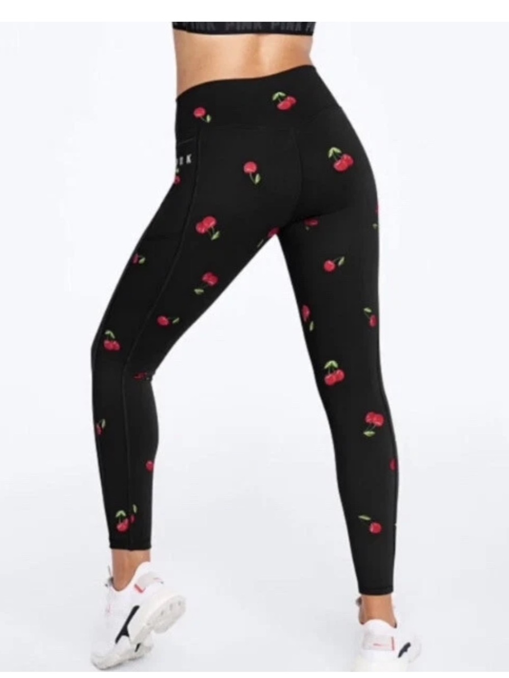 Victoria's Secret Black Cherry-Print High-Waist Leggings